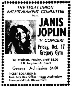 1969 Janis Joplin concert poster