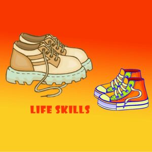 life skills tying shoes