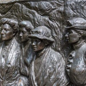 time. Kate Sheppard Memorial in Christchurch, New Zealand