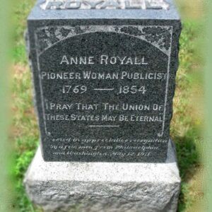 truth to power grave of Anne Royall