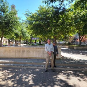 Marie Watts and brother Dr. Ted Watson in retirement