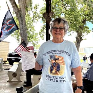 author Marie Watts on Flag Day